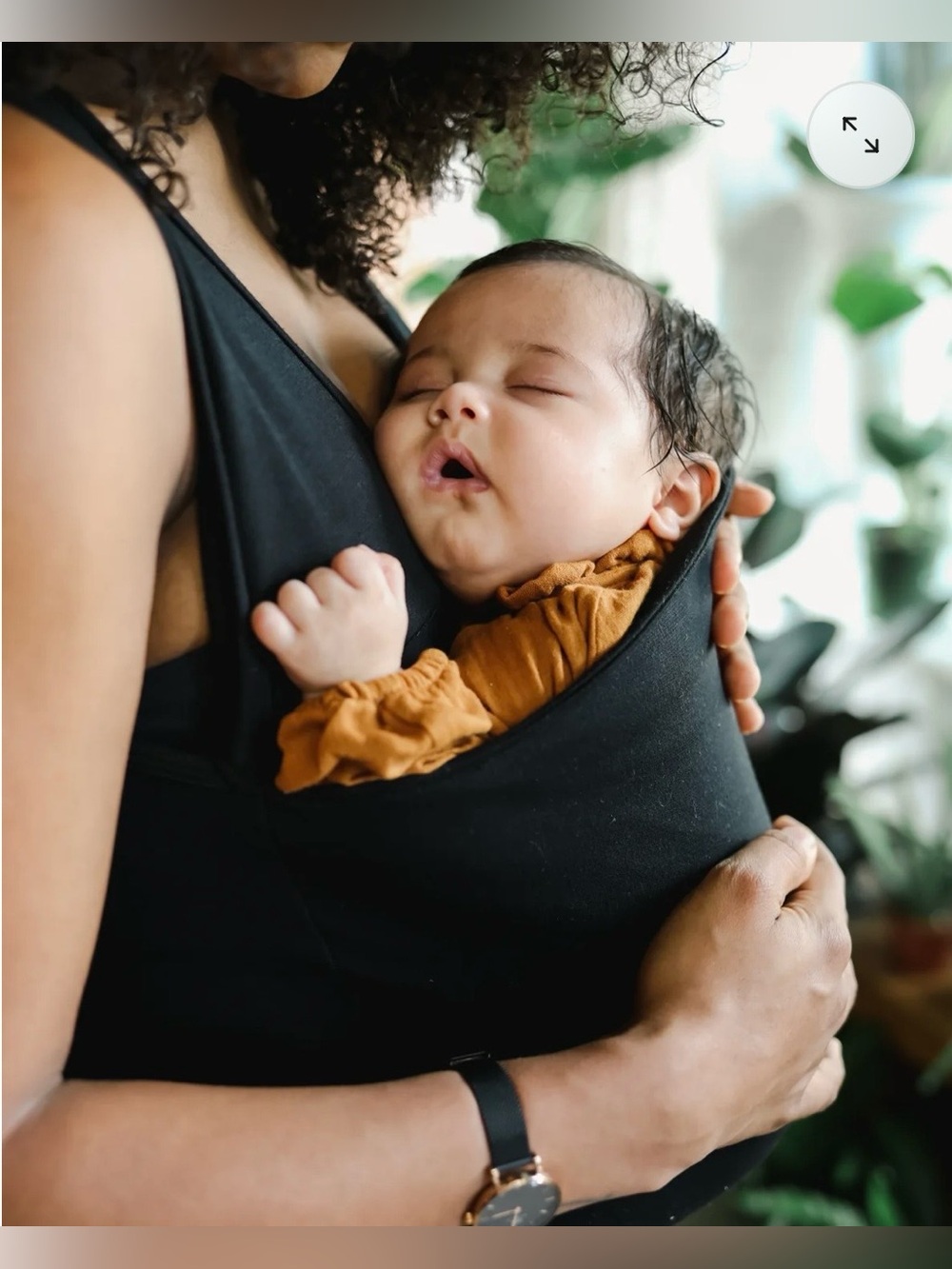 Lalabu Women’s Soothe Shirt Tank, Black XL Maternity - Picture 4 of 15